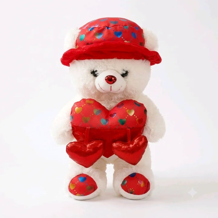 Heart Cushion Teddy Bear Plush โ 30 cm & 40 cm Soft Toy
