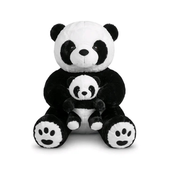 Mother & Baby Panda Hugging Plush Set – 30 cm & 40 cm