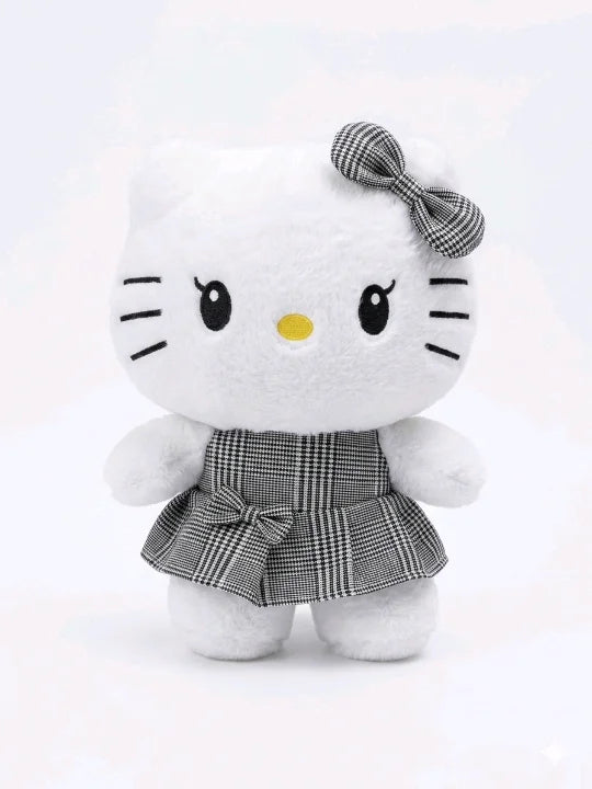 Adorable Teddy Bear in Polka Dot Skirt – Soft Stuffed Toy (30cm)