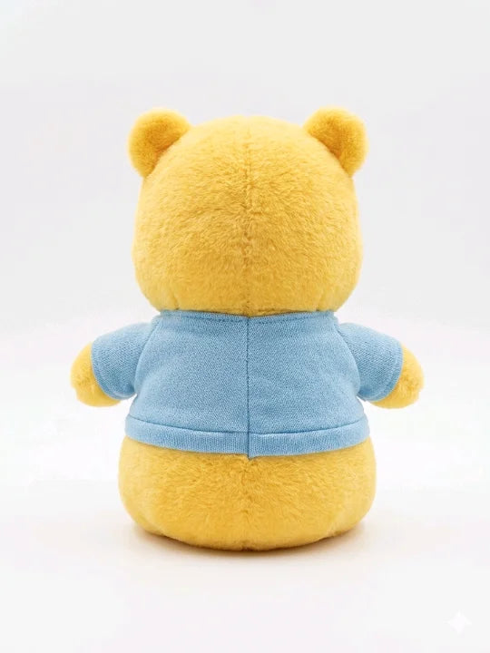 Disney-Inspired Winnie the Pooh Soft Toy (Blue/Pink) – 28cm