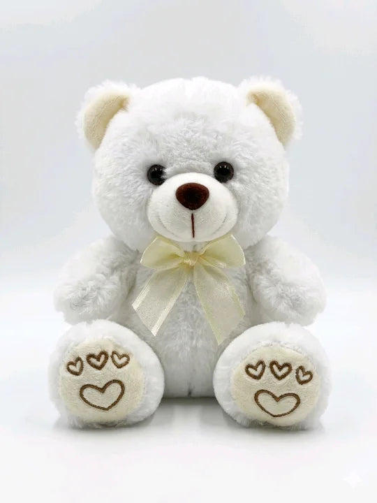 Cuddly Sky Blue Heart-Paw Teddy Bear – Premium Soft Plush Toy (22cm)