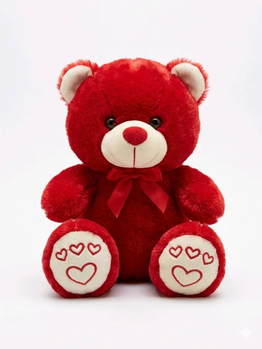 Cuddly Sky Blue Heart-Paw Teddy Bear – Premium Soft Plush Toy (22cm)