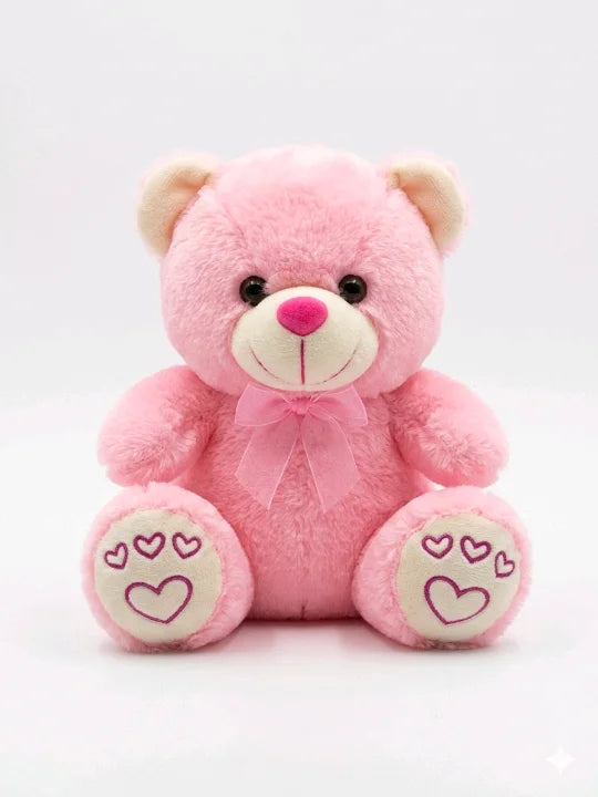 Cuddly Sky Blue Heart-Paw Teddy Bear – Premium Soft Plush Toy (22cm)