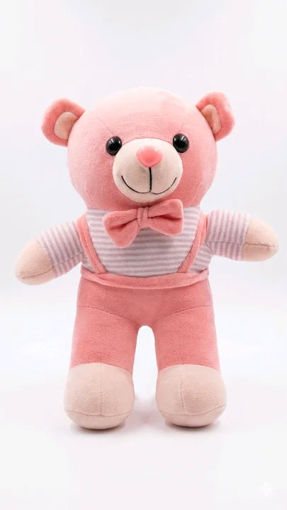 Cute Bow Teddy Bear Plush Toy – Soft Stuffed Teddy (35cm)