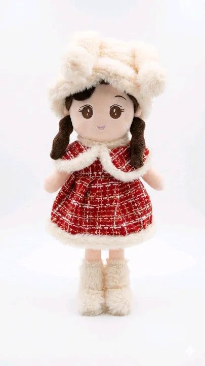 Elegant Winter Fashion Doll – Premium Tweed Plush Toy (60cm)