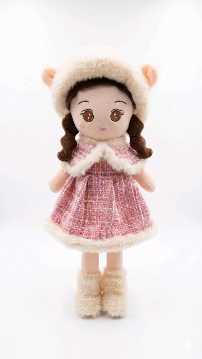 Elegant Winter Fashion Doll – Premium Tweed Plush Toy (60cm)