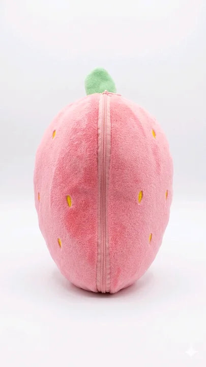 2-in-1 Strawberry Bunny Plush – Hide & Seek Reversible Toy (40cm)