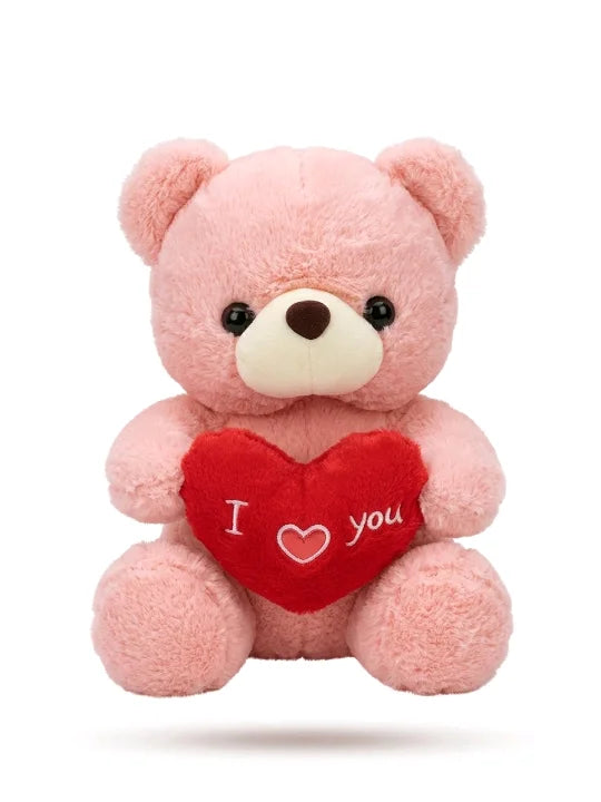 Cuddly "I Love You" Heart Teddy Bear – Premium Soft Gift Plush (25cm)