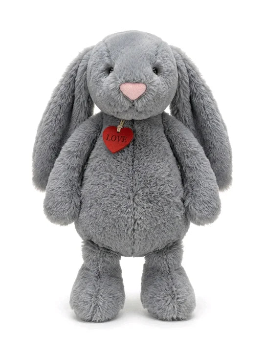 Premium Long-Eared Bunny Plush – Soft Rabbit Toy with Love Tag (40cm)