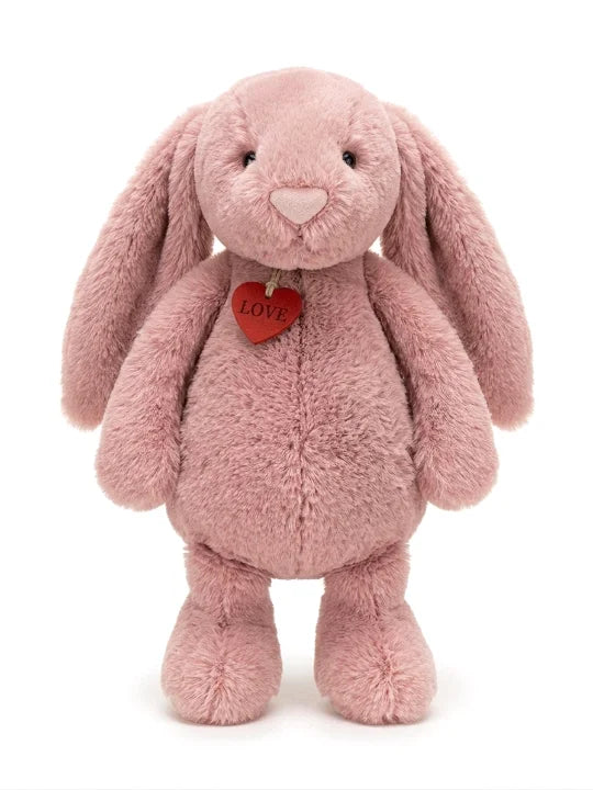 Premium Long-Eared Bunny Plush – Soft Rabbit Toy with Love Tag (40cm)