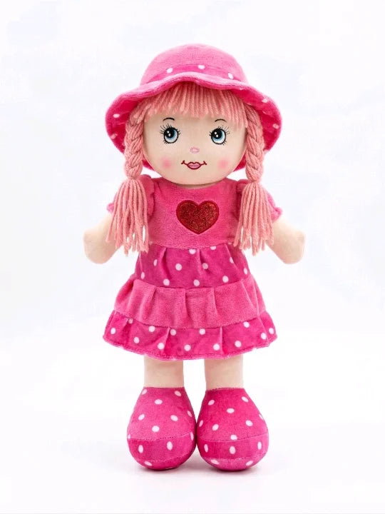 Musical Polka Dot Rag Doll – Premium Soft Singing Plush Doll (50cm)