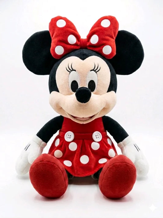 Classic Cartoon Girl Mouse Plush Toy – Premium Polka Dot Dress Character Doll (40cm)