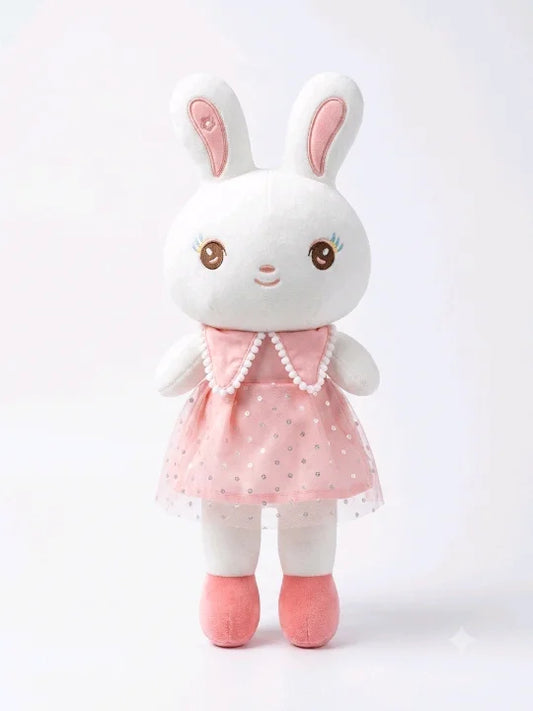Princess Bunny in Sparkly Mesh Dress – Premium 50cm Large Rabbit Plush Doll (2 Colors)