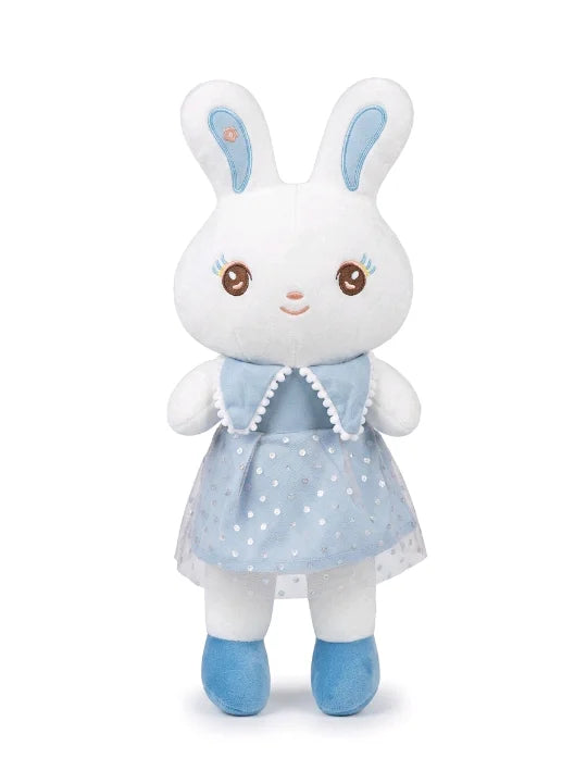 Princess Bunny in Sparkly Mesh Dress – Premium 50cm Large Rabbit Plush Doll (2 Colors)