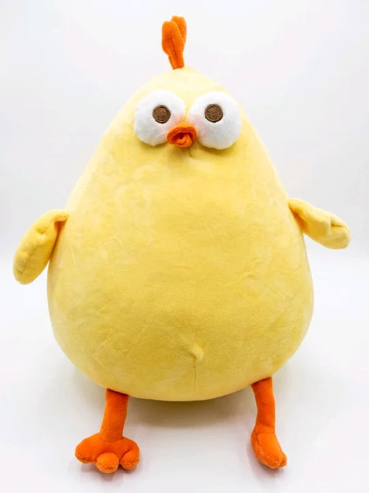 Chonky Derpy Chicken – Premium 40cm Funny Googly-Eyes Yellow Chick Plush