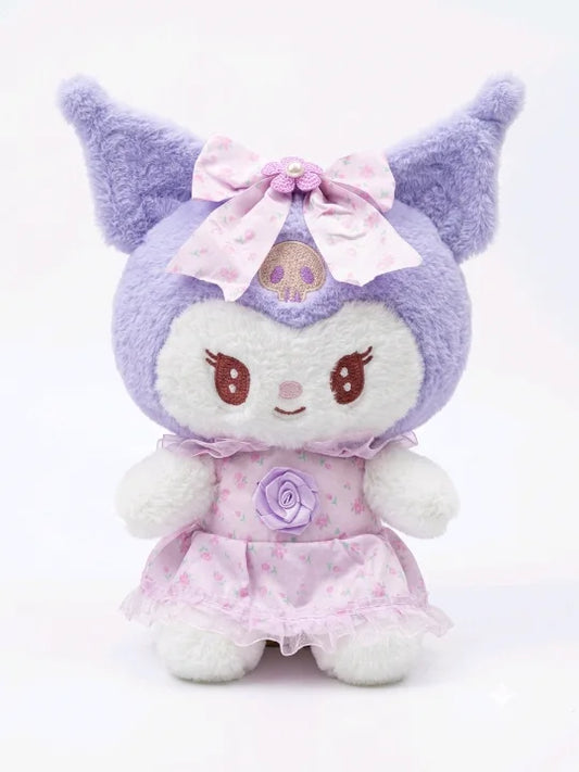 Floral Lavender Princess Plush – Premium 35cm Gothic-Pastel Doll