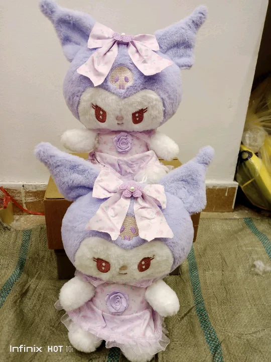 Floral Lavender Princess Plush – Premium 35cm Gothic-Pastel Doll