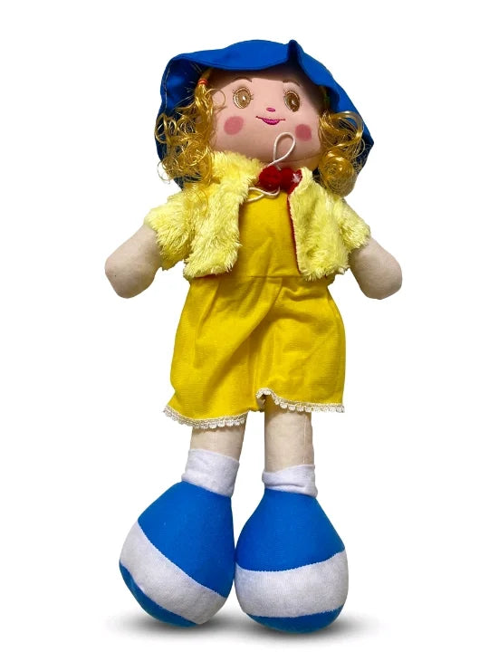 Winter Belle Princess – Premium 23-Inch Soft Rag Doll with Furry Jacket (5 Colors)