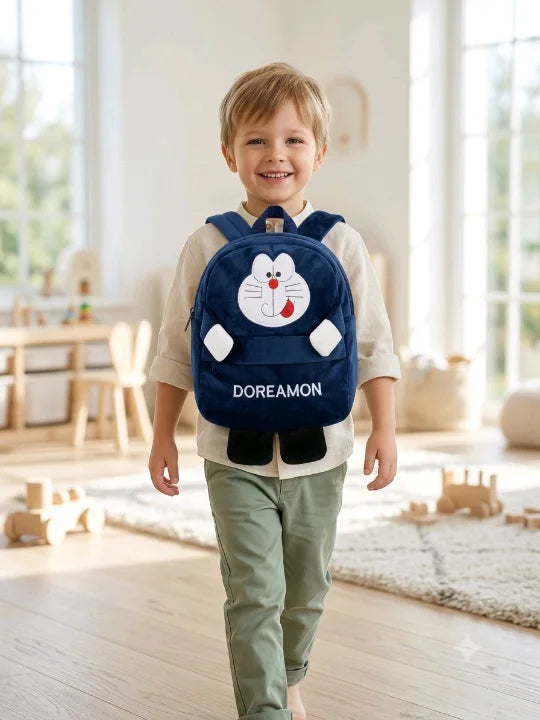 Cosmic Robot Cat Plush Backpack – Premium 2-in-1 Kids Daycare & Outing Bag