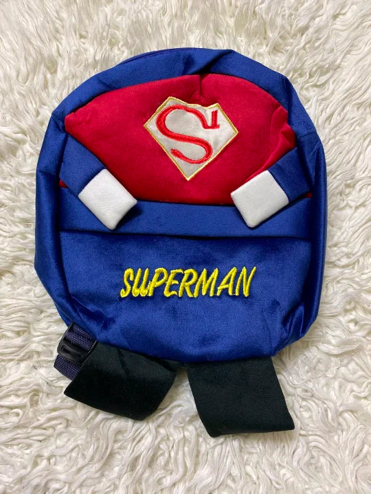 Man of Steel Plush Backpack – Premium 2-in-1 Superhero School & Outing Bag