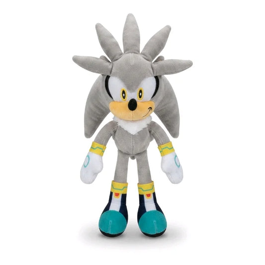 Futuristic Silver Hedgehog – Action Gaming Plush Toy Collection