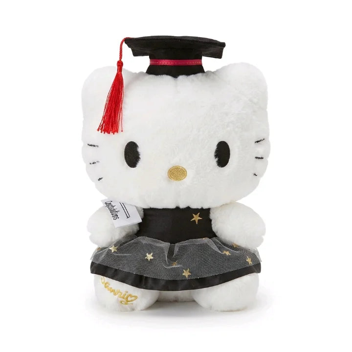 Graduation Scholar White Cat – 30 cm (12-Inch) Celebration Plush Toy