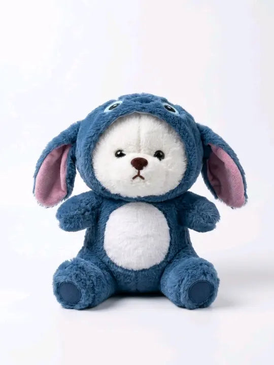 Cute Blue Stitch Hoodie Teddy Bear Plush – 32cm
