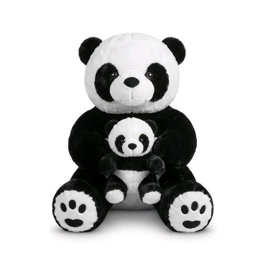 Mother & Baby Panda Hugging Plush Set – 30 cm & 40 cm